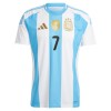 Original Fußballtrikot Argentinien De Paul 7 Heimtrikot 2024 Für Herren